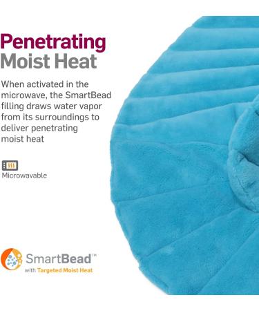 NatraCure Microwave Heating Pad for Neck, Shoulders, and Back Pain Relief | SmartBead Technology for Moist Heat Therapy - Buy Online on GoSupps.com
