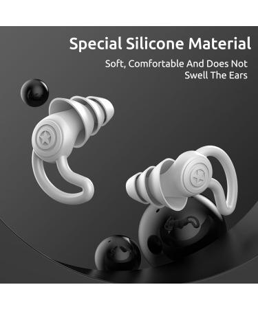 Noise Cancelling Earplugs for Sleeping & Protection | Super Soft | Ideal for Swimming Concerts & Noisy Environments - Grey - Buy Online on GoSupps.com