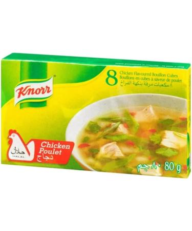 Knorr chicken cubes 80g halal (8 cubes * 10 Gr) - Buy Online on GoSupps.com