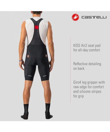 CASTELLI Mens Competizione Bibshorts Premium Black-White Cycling Shorts for Optimal Performance | International Shipping Available - Buy Online on GoSupps.com