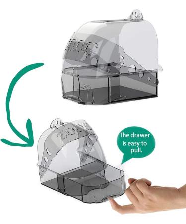 Hamiledyi Bird Bath Box - Hanging Shower Tub for Parrot & Small Birds - Buy Online on GoSupps.com