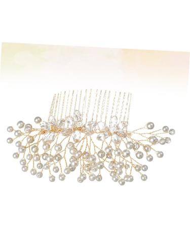 DOITOOL Bridal Hair Comb Metal Hair Clips Crystal Hair Comb Gold Flower Hair Comb Side Hair Combs Wedding Bridal Hair Accessory Wedding Hair Clips Bride Accessories Rhinestones - Buy Online on GoSupps.com