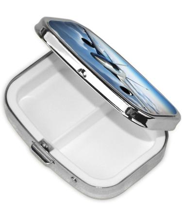 Flying Airplane Small Pill Case | Cute Travel Pill Organizer for Purse - Ideal Gift - Buy Online on GoSupps.com