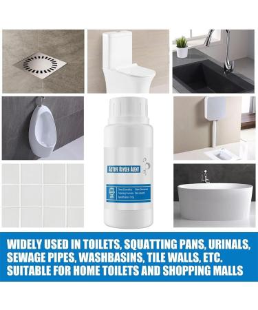 Touch Free Fizzy Foam Toilet Cleaner Toilet Active Oxygen Agent Splash Toilet Cleaner Foaming Powder Powerful Pipe Dredging Agent Easy To Help You Solve In Toilet Cleaning (110G+250G) - Buy Online on GoSupps.com