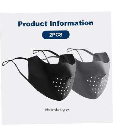 UV Masks - 2PCs UPF 50+ Breathable Sun Protection Face Mask for Women | Reusable & Washable with Earphones | Perfect for Golf & Outdoor Sports - Buy Online on GoSupps.com