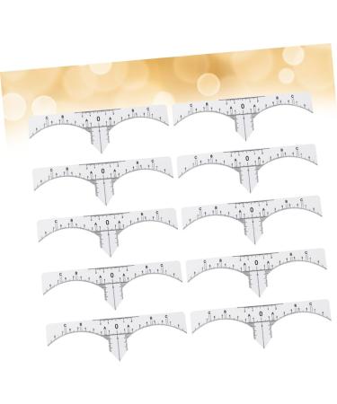 BIUDECO 10pcs Set Microblading Eyebrow Ruler Guide Makeup Stickers Makeup Ruler Tool Make up - Buy Online on GoSupps.com