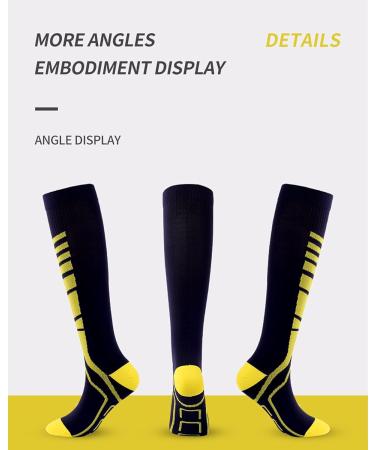 Buy WSC Compression Stockings (3 Pairs) 10-20 mmHg - Sports Socks for Men & Women Closed Toes - Ideal for Long Hours of Standing - S/M Size - Buy Online on GoSupps.com