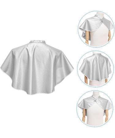VINTORKY Hair Salon Shawl Makeup Artist Must Haves Hair Dye Cape Hair Coloring Shawl Hair Cutting Shawl Cape for Hair Coloring Makeup Cape Salon Cape Mesh Leather White Apron Perm Dyeing - Buy Online on GoSupps.com