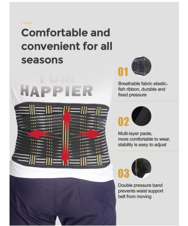 Back Brace for Lower Back Pain Relief - Breathable Support Belt for Herniated Disc Sciatica & Scoliosis - XX-Large - Buy Online on GoSupps.com