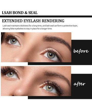 Qiveaory Individual Eyelashes Lash Bond and Seal Kit 4Pcs DIY Mascara with Waterproof Mascara Cluster Glue 72 Hours Fixation and Sealing Mascara Remover - Buy Online on GoSupps.com
