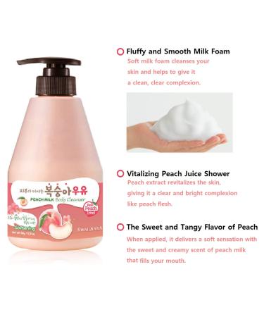 WELCOS KWAILNARA Peach Milk Body Cleanser 560g/19.75oz - Hydrating Body Wash - Buy Online on GoSupps.com