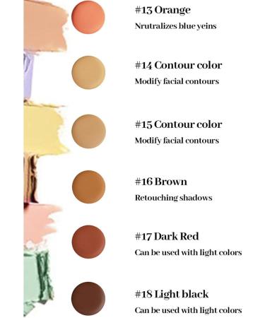  Arrovarp Concealer palette concealer blending palette | 18-color brightening face cream | Waterproof beauty palette to conceal complexion makeup - Buy Online on GoSupps.com