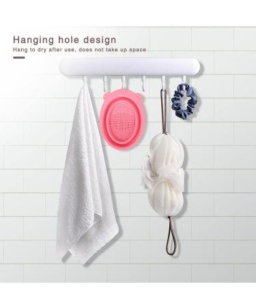 Unaone 2 PCS Makeup Brush Cleaning Mat - Silicone Pad & Foldable Bowl for Brushes & Sponges - Pink & Green - Buy Online on GoSupps.com