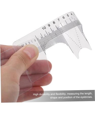 BIUDECO 10pcs Eyebrow Design Ruler Brow Ruler Sticker Eyebrow Tracer Measuring Ruler White Cosmetic Plastic - Buy Online on GoSupps.com