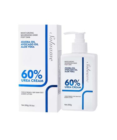 SOLUAME 60 Urea Body Lotion body lotion dry skin deeply moisturizing and quickly absorbing body lotion Urea cream body lotion for women and men 300 g 300 g 1er Pack
