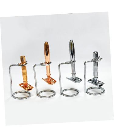 PopetPop Dual Safety Razor Stand for Men | Metal Razor & Brush Holder | Premium Shaving Rack for Safety Razors - Buy Online on GoSupps.com
