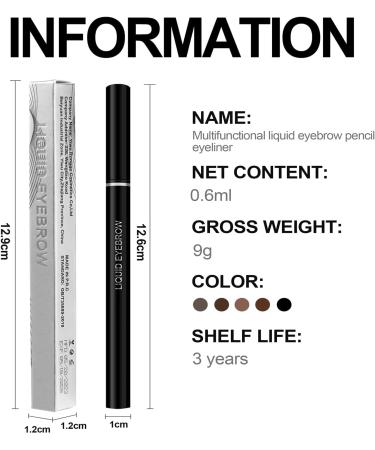 HOUSN 2 in 1 Eyebrow Pencil and Eyeliner Waterproof Eyebrow Pencil Waterproof Liquid Eyeliner Long Lasting Liquid Eyebrow Pencil Creates Natural Looking Eyebrows Effortlessly - Buy Online on GoSupps.com