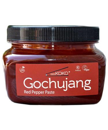 Koko Gochujang (Fermented Hot Pepper Paste) 15.8oz(450g) - Certified Kosher Gochujang - Premium Gluten-free 100% Korean all Natural 15.87 Ounce (Pack of 1)