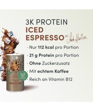 SHAPE REPUBLIC Vegan 3K Protein Powder Iced Espresso - Sustainable Muscle Building & Vitamin B12 Boost - Buy Online on GoSupps.com
