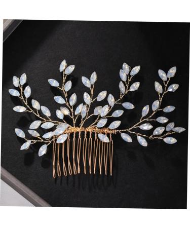 Ipetboom Sweet Rhinestone Hair Accessories Bridal Hair Wedding Hair Comb Beads Rhinestone Headpiece Prom Hair Accessories Headwear for Women Bride Hair Piece Wedding Dress Crystal - Buy Online on GoSupps.com