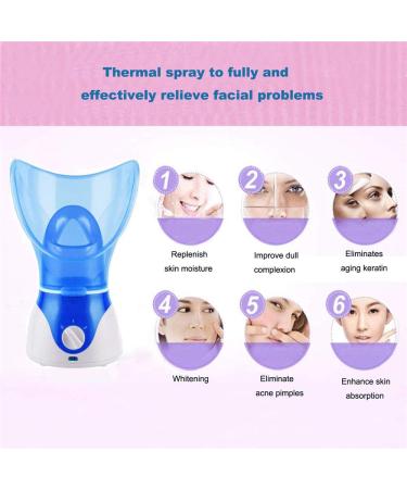Facial Steamer for Spa-Quality Skincare - Professional Steam Inhaler with Aromatherapy Diffuser - Buy Online on GoSupps.com