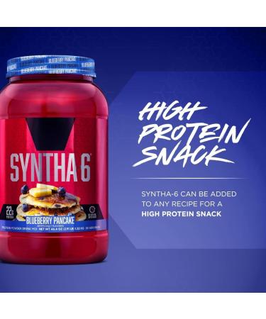 Syntha-6 Whey Protein Powder | High Protein Whey Protein Concentrate Whey Protein isolate Milk Protein Isolate & Micellar Casein | 22g Protein 10g EAAs Essential Amino Acids | 2.91LB 28 Servings (Blueberry Pancake) Blueberry Pancake 28 Servings (Pack of 1 - Buy Online on GoSupps.com