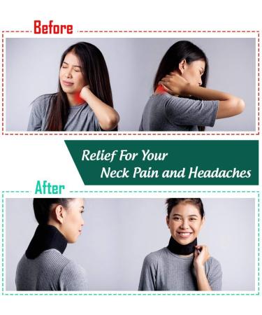 Itoda Self-Heating Neck Warmer | Magnetic Therapy Neck Support & Insulation Collar for Pain Relief | Winter Protection with Velcro Fastener - Buy Online on GoSupps.com