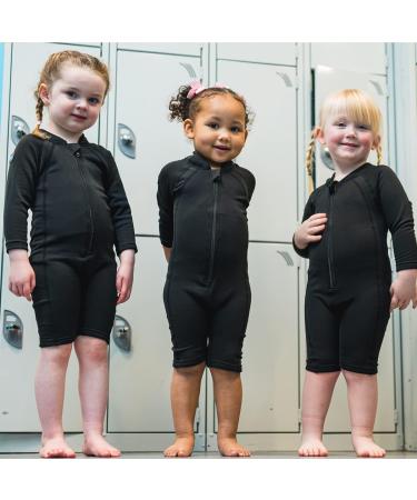Splash About Kids Thermaswim One Piece Swimsuit - Black (4-6 Years) - Buy Online on GoSupps.com