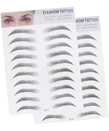 Beavorty 6 Pcs 3d Eyebrow Stickers Makeup Tools Makeup Stickers Eyebrow Stencils Cosmetic Bag Miss Make up - Buy Online on GoSupps.com