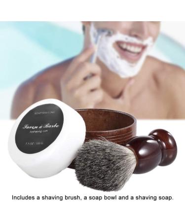 Frcolor Men's Hair Shaving Brush Set - Wooden Cup Bowl Soap Razor Accessories | Premium Shaving Kit for Barber & Home Use - Buy Online on GoSupps.com