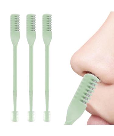 Nose Hair Trimmer for Women Double Nose Clipping Shaving 360 Degree Rotatable Grooming Tool for Cutting and Trimming During Travel Vegetable