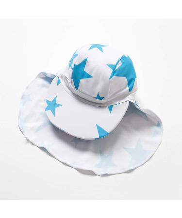 BONVERANO Baby Boys Swimsuit | Long-Sleeve One Piece Swimwear | UPF 50+ Sun Protection | Blue Star | 9-12 Months - Buy Online on GoSupps.com
