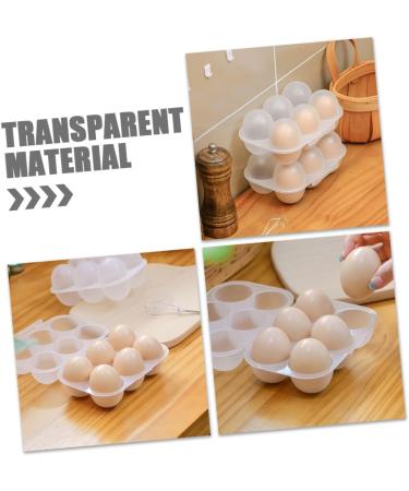 Zerodeko 2pcs Egg Storage Box Plastic Trays Eggs Fridge Egg Holder Egg Holder Dispenser Flat Shoes Organizer - Buy Online on GoSupps.com