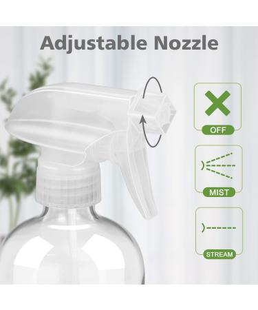 Rionisor Glass Spray Bottles with Silicone Sleeve Protection Empty 16 oz Refiilable Containers Reusable Spray Bottles with Adjustable Nozzle for Hair Cleaning Solutions Essential Oils 1 Pack Grey 1 Pack Green grey - Buy Online on GoSupps.com