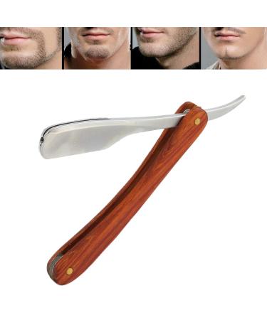 WNSC Razor Holder - Stylish Hair Cutting Razor with Rosewood Handle for Men & Barbers | Matte Silver S79-15 - Buy Online on GoSupps.com