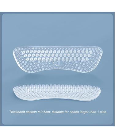 Silicone Heel Stickers - Comfortable Grips for Women & Men | Heel Cushions & Pads for Foot Care (XL-Transparent - Buy Online on GoSupps.com