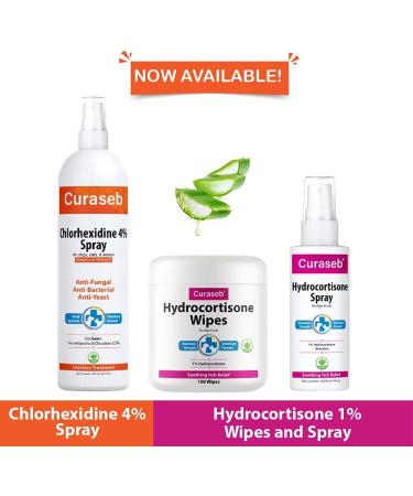 Curaseb Chlorhexidine XL Wipes for Dogs & Cats | Veterinary Strength | Relieves Skin Infections, Hot Spots & Allergies | 60 XL Wipes - Buy Online on GoSupps.com