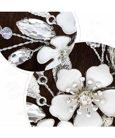 ISLHJDD Flower Bride Wedding Hair Vine Crystal Hair Accessories Bridal Hair Clip Prom hair Accessories Bridal Headband Headpiece for Women and Girls - Buy Online on GoSupps.com