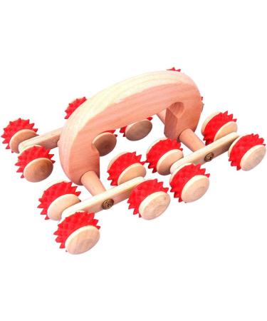 Massage Roller 16 Wheels - Manual Shoulder Pain Relief & Beauty Tool - Blue | International Shipping Available - Buy Online on GoSupps.com