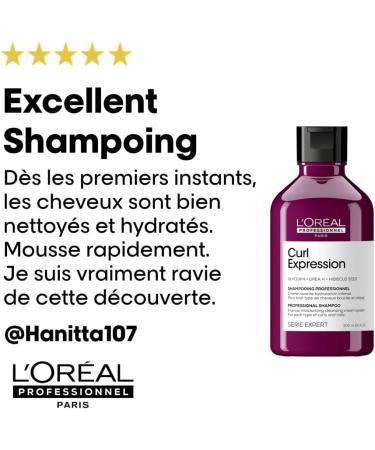 L'Or al Professionnel | Intense Hydration Cream Shampoo for Curly Wavy & Frizzy Hair Curl Expression Serie Expert - Buy Online on GoSupps.com