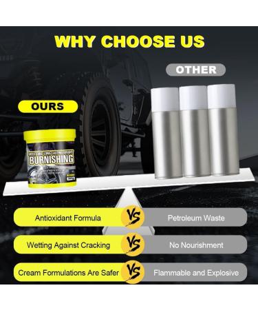 Tire Maintenance and Coating Paste Tire Maintenance Coating Paste Tire Polish Remover Tyre Protective Coating Restorer Tire Coating Paste Provides Lasting Gloss Quick Drying (2pcs) - Buy Online on GoSupps.com