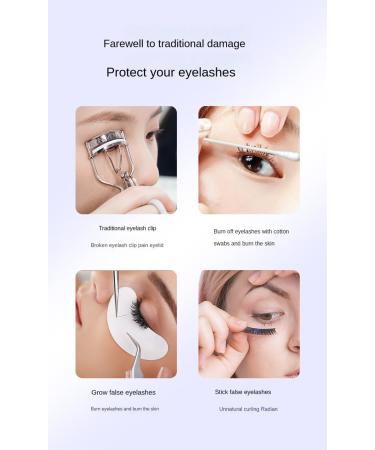 Buy Heated Eyelash Curler - Electric Rechargeable 3 Heating Modes for Long-Lasting Natural Lashes | International Shipping - Buy Online on GoSupps.com