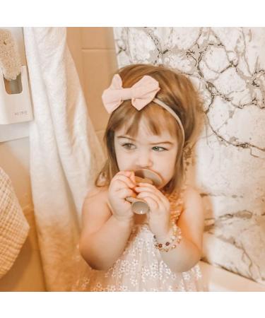Ali+Oli Taupe Baby Toothbrush - Soft Silicone Toddler Teeth Cleaning | 6-18 Months | Cute Animal Design | Baby Oral Care Gift for Boys & Girls - Buy Online on GoSupps.com