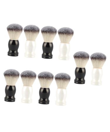 Doitool 10 pc manual shaving brush wild boar shaving brush shaving brushed razor brush soap brush men shaving accessories foaming razor for men shave bearded x 5 pieces 10.5x3.3cmx5pcs