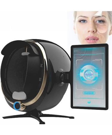 Analyseur de Peau Professionnel 3D analyseur d'humidit du Visage quipement de beaut avec imagerie 8 spectres for Une valuation pr cise de la Peau(Black) Noir