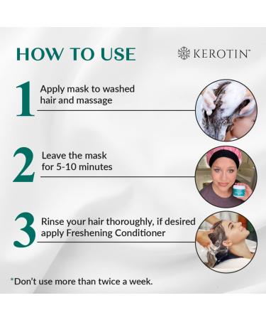 Keratin Hair Mask with Argan Oil - Deep Conditioning Treatment for Dry & Damaged Hair - Silicone, Paraben, and Sulfate Free - Curly Girl Approved - Buy Online on GoSupps.com