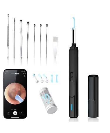 Nordun Ear Wax Removal Tool  Ear Cleaner Otoscope 1080P Ear Cleaner Camera  Wireless Ear Cleaning Kit with Light  Ear Camera for iOS & Android & iPad (8 Pcs Ear Set)