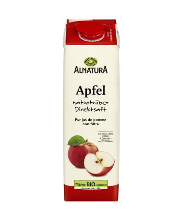 ALNATURA Jus de Pomme Naturel Non Filtr Saveur Authentique et Riche en Ar mes (Brique 1L) - Le Lot De 4