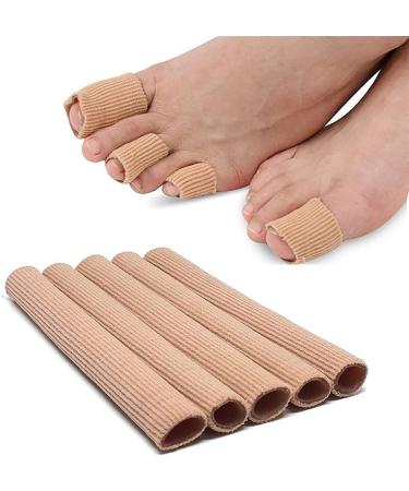 Misumi toe tubes sleeves protectors finger protection applicator pillow fabric and gel food finger toe separator hoses for bale toes hammer toe and blow 5PC Fabric s