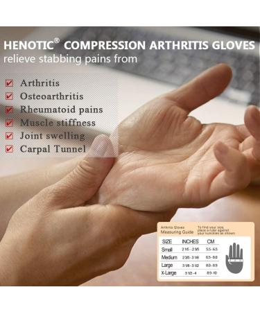 Optimized Arthritis Compression Gloves for Men & Women - Anti-Slip Breathable Fingerless Design for Rheumatoid Pain Relief - Small Size One Pair - Buy Online on GoSupps.com